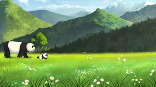 熊猫逐帧动画高清演示动画